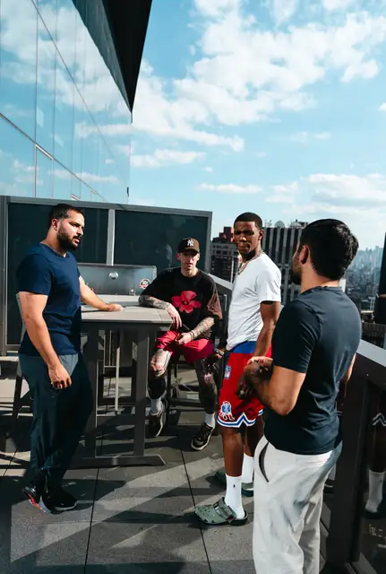 Consulting artist A boogie and NBA trainer Chris Brinkley